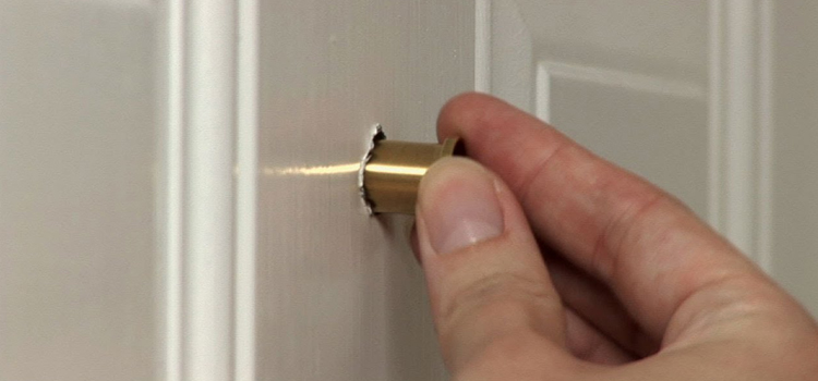 peephole door repair in Bellview