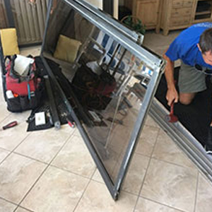 sliding glass door frame repair Bellview